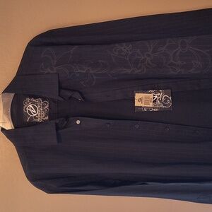 Drill pinstripe shirt
